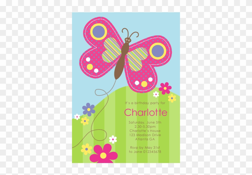 Free Printable Butterfly Invitations - Free Printable Butterfly Birthday Invitations #1052230