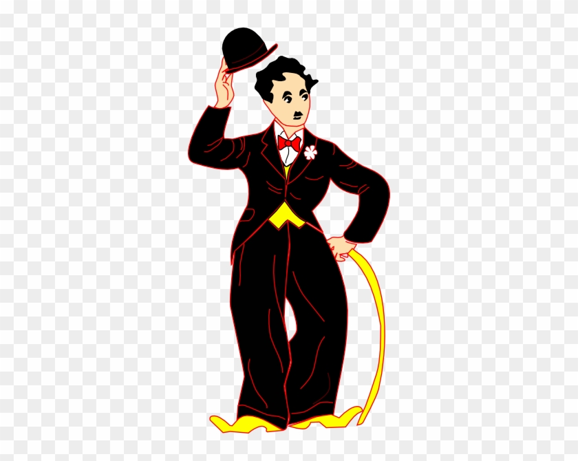 Charlie Chaplin Hi Clipart - Cartoon Charlie Chaplin Png #1052244