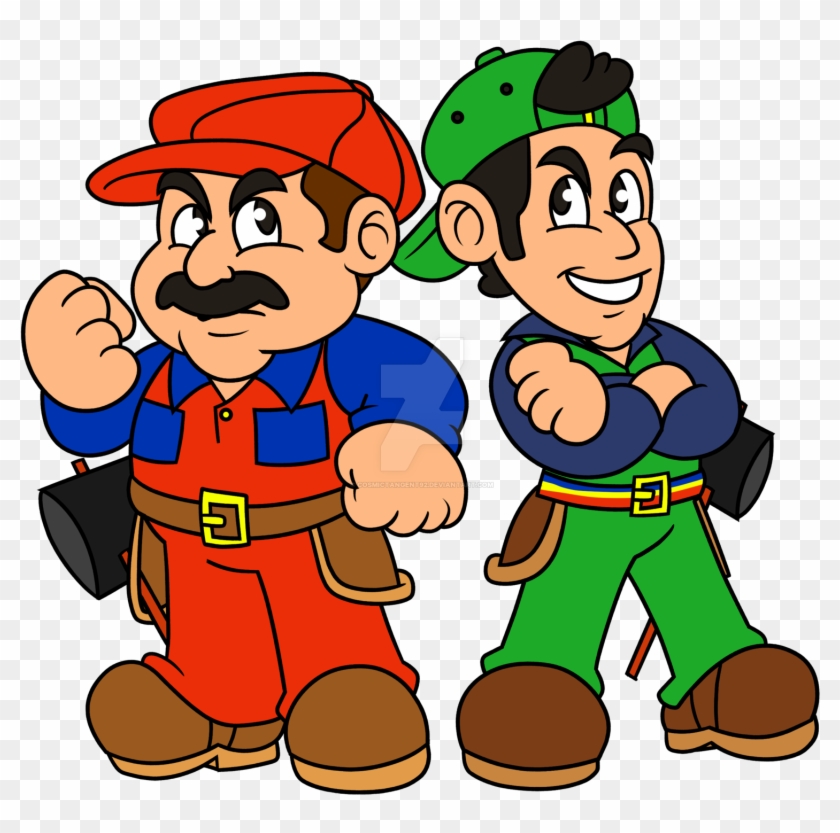 The Mario Brothers By Cosmictangent92 On Deviantart - Drawing #1052248