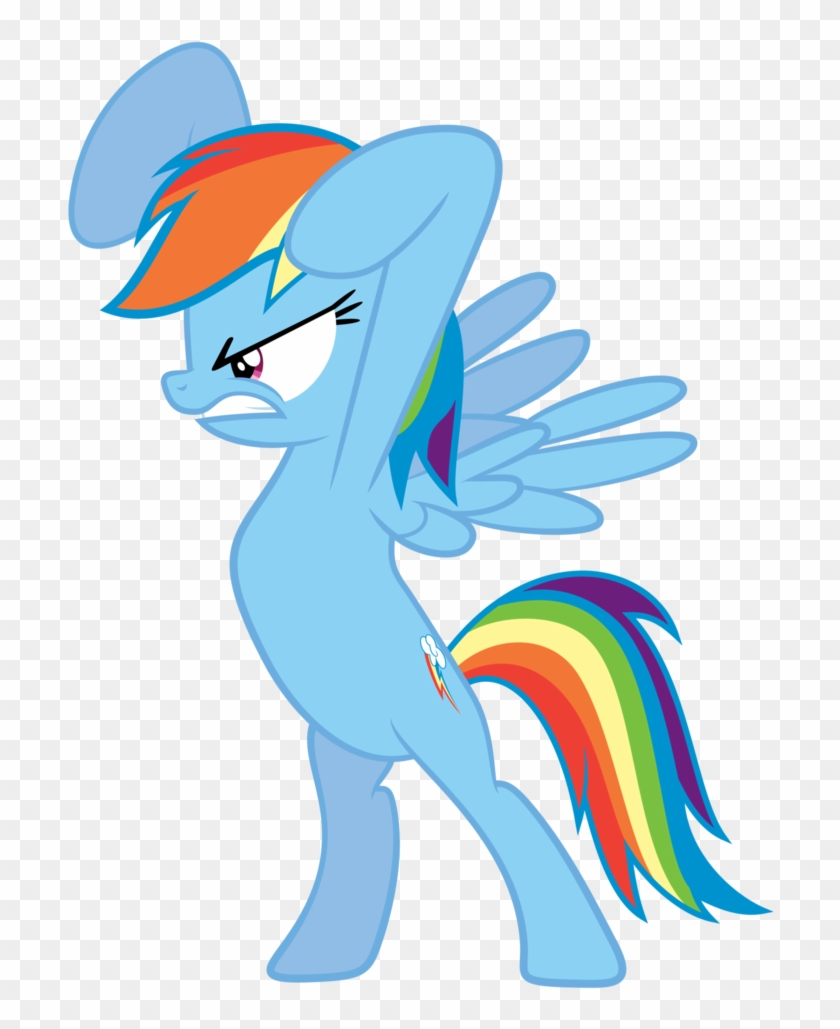 Rainbow Dash Battle Stance By Delectablecoffee - Rainbow Dash Angry Png #1052297