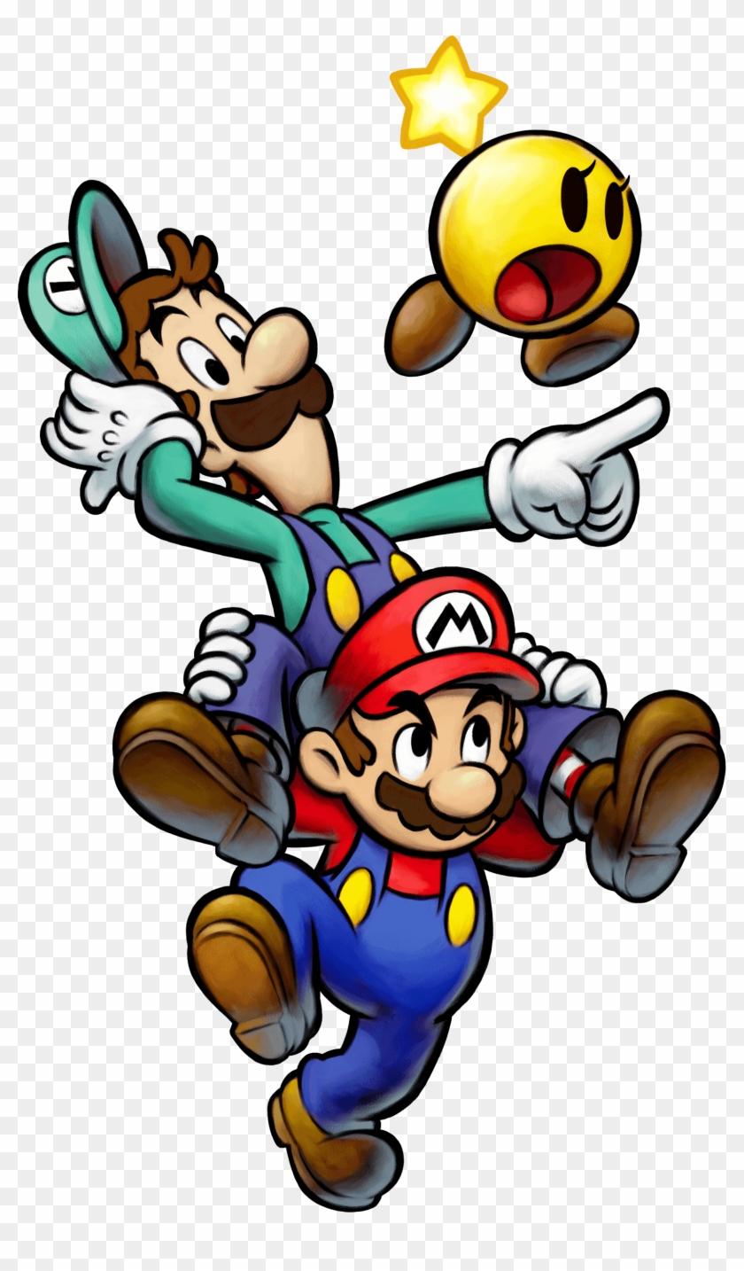 Mario Luigi And Starlow - Mario And Luigi Bowser's Inside Story Mario #1052305
