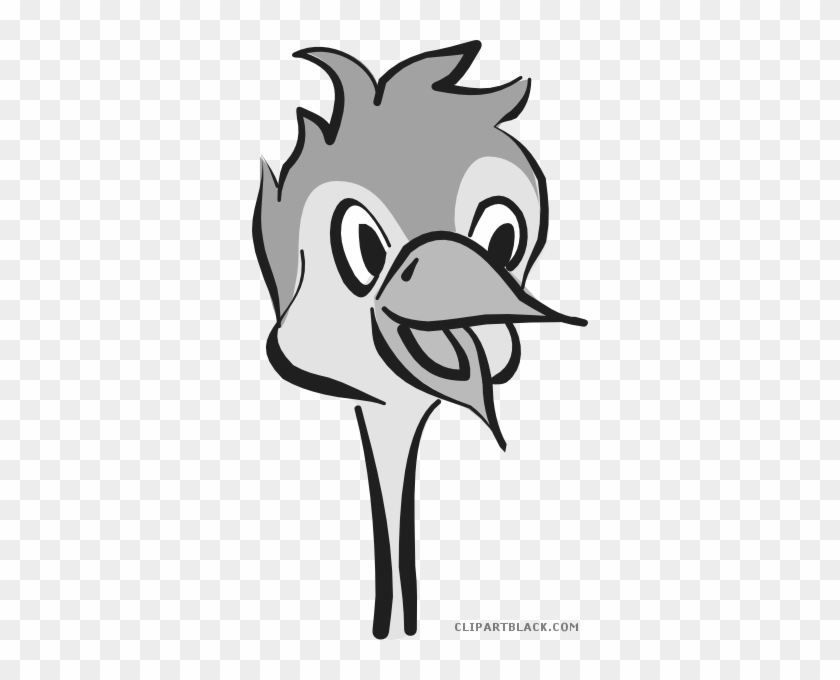 Ostrich Animal Free Black White Clipart Images Clipartblack - Common Ostrich #1052452