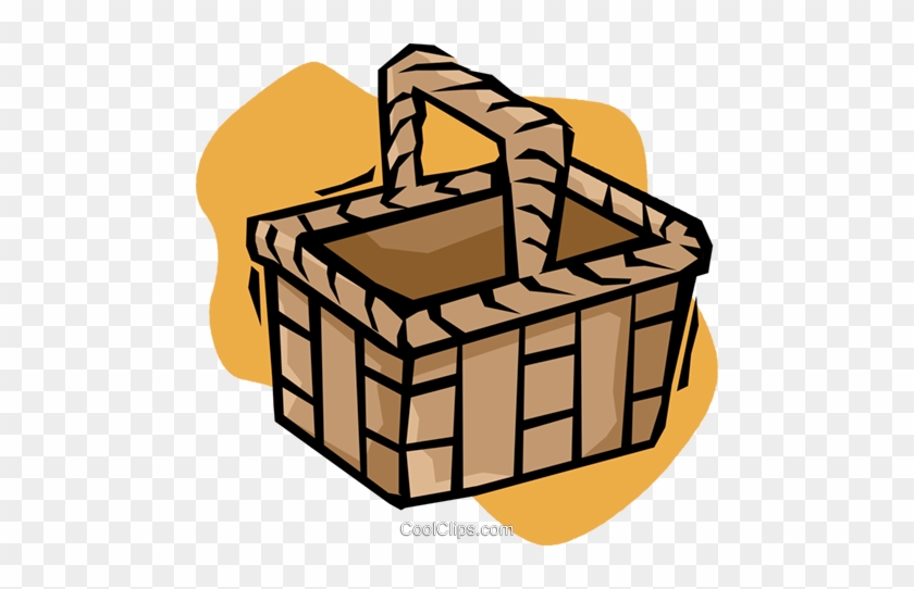 Picnic Basket Royalty Free Vector Clip Art Illustration - Picnic Basket ...