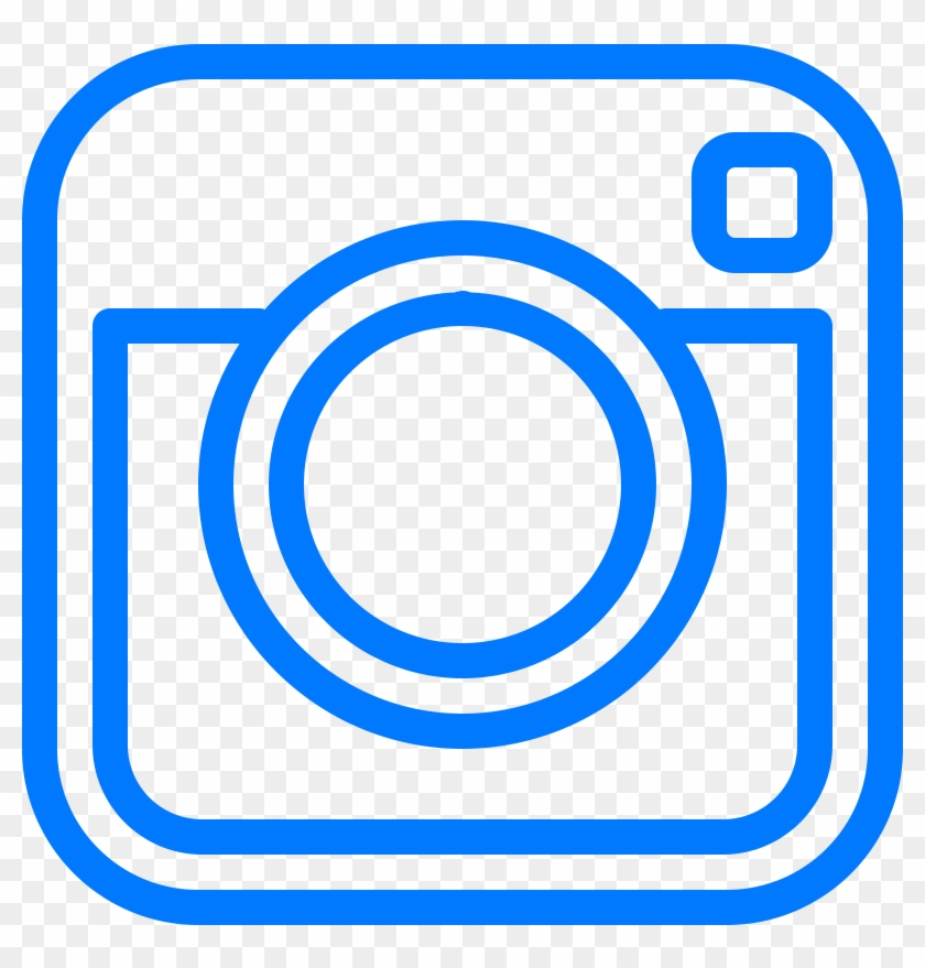 Instagramm Clipart Blue - Instagram Coloring Pages #1052476