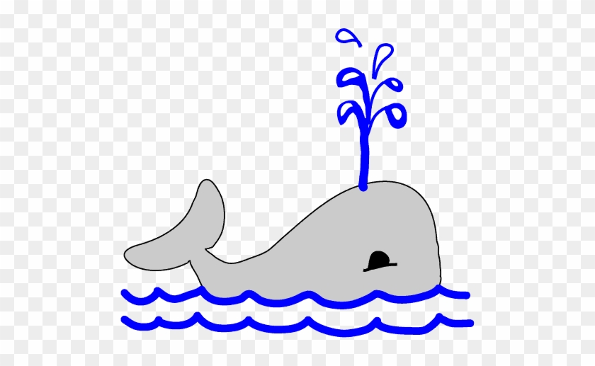 Clipart Whales - Whale In Water Clipart #1052489