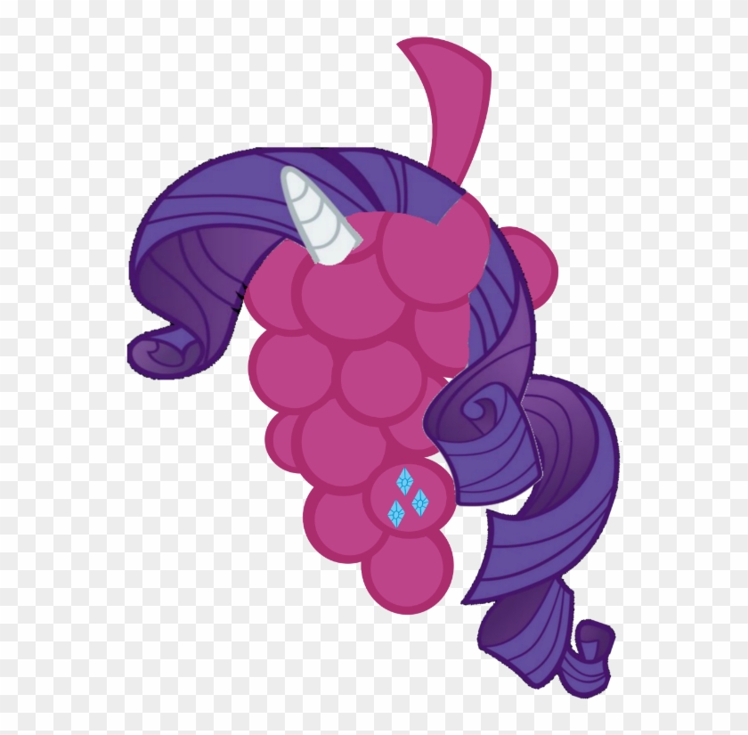 Grapes As Rarity By Emilz The Half Demon - Cartoon #1052533