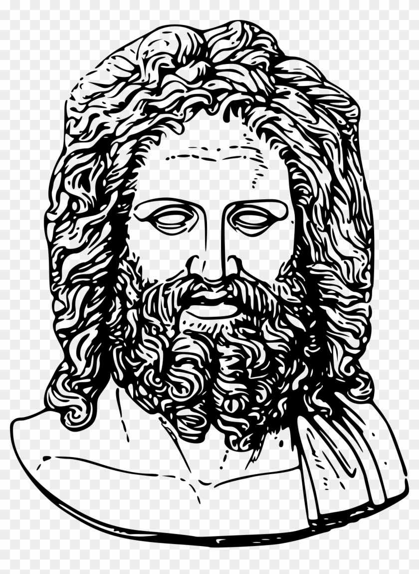 Zeus Clip Art - Zeus Head #1052563
