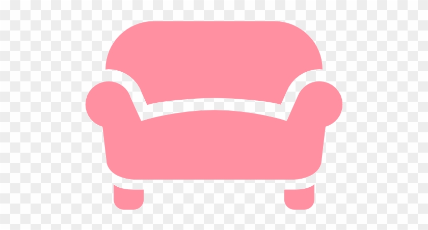 Couch Clipart Pink Couch - Sofa Icon #1052575