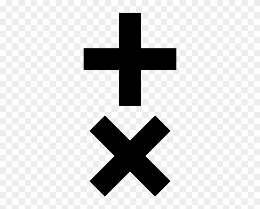 A Greek Cross Above A Saltire, A Cross - Cross Equals X Meaning #1052602