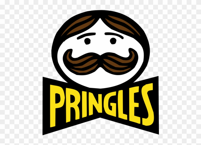 Old Pringles Logo And Man - Pringles Bbq Flavored Potato Crisps 4.62 Oz. Canister #1052637