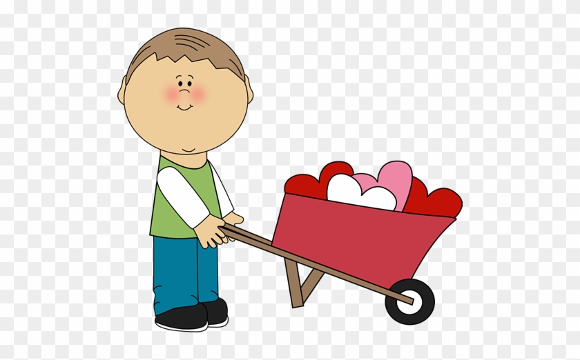 Pushing Cliparts - Boy Valentine Clip Art #1052846