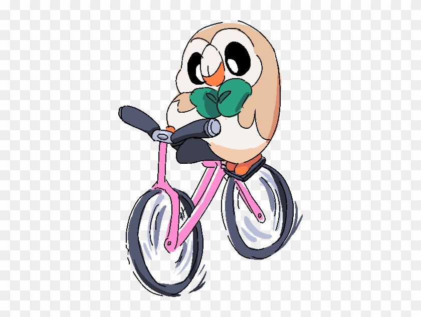 Rowlet With A Bike - Rowlet With A Bike #1053075