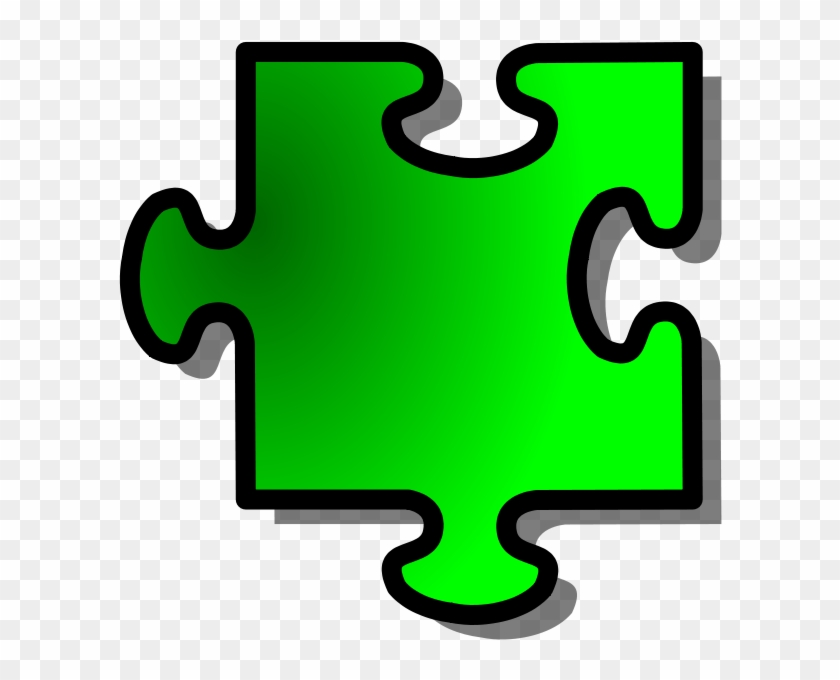 Free Green Jigsaw Piece 11 - Puzzle Pieces Clip Art #1053173