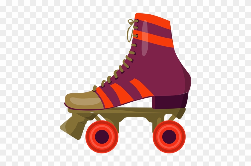 Violet Roller Skate Shoe - Roller Skates Illustration #1053184