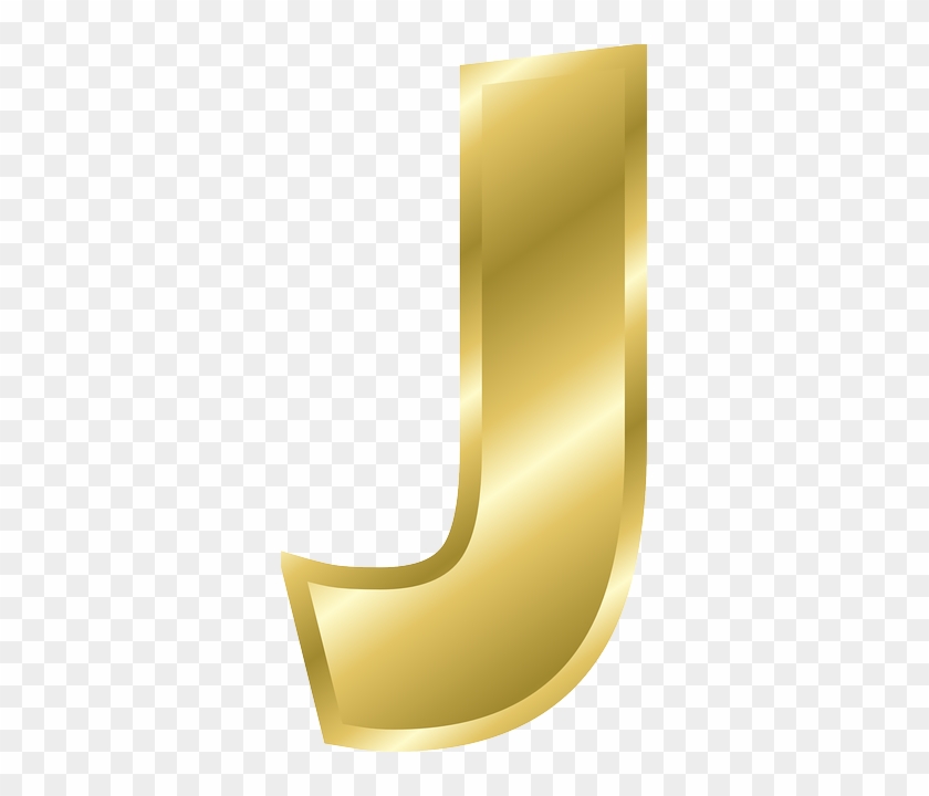 Golden Background, Hk > - Gold Letter J Png #1053246