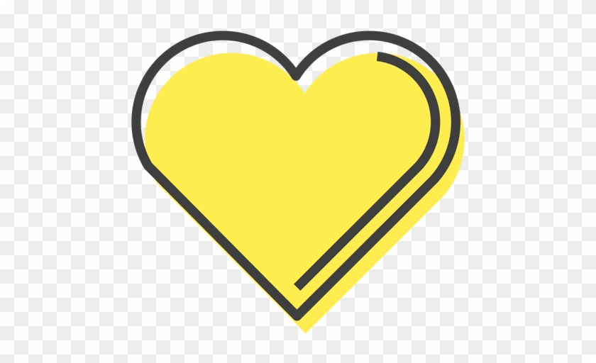 Yellow Heart Friendship Happy Transparent Png - Corazon Amarillo Png #1053261