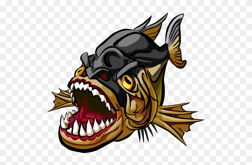 A Few Of Many Vector Bosses, Minions, Trophies And - Monster Fish Clip Art #1053304