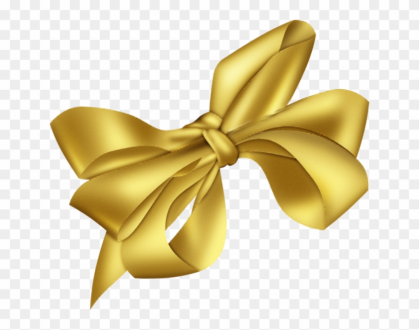 Pin Bow Tie Clipart No Background - Golden Bow #1053334