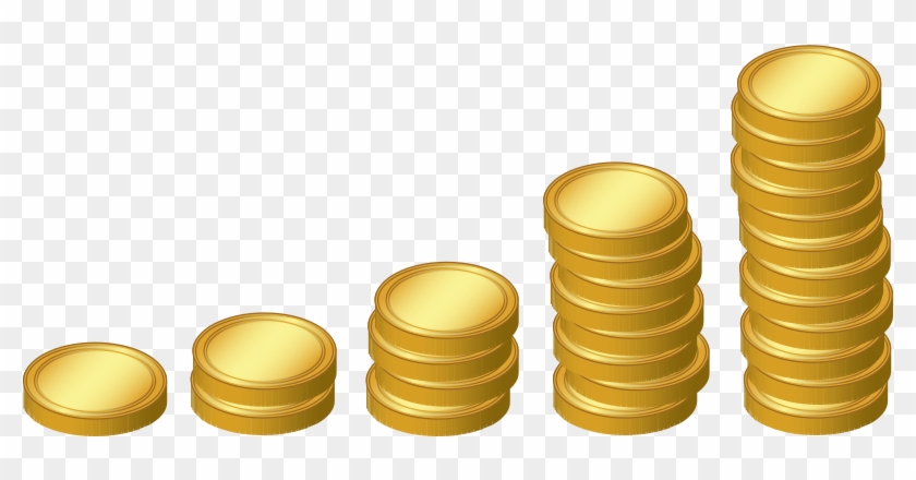 Gold Coin Clip Art - Stacks Of Coins Clip Art #1053344