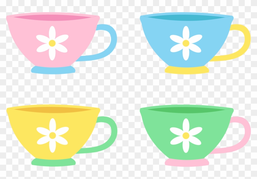 Pin Alice In Wonderland Tea Cup Clip Art - Cute Tea Cup Clipart #1053372