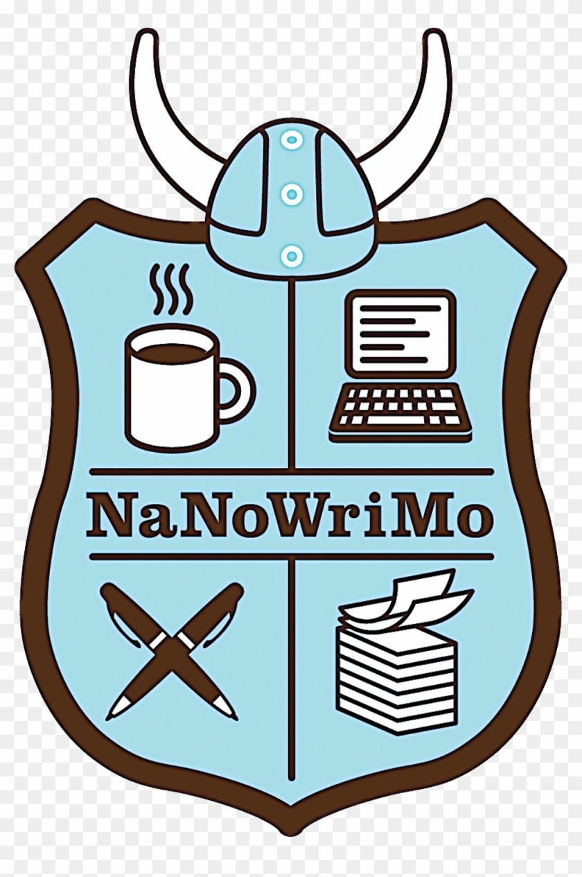 30 Days To Write 50,000 Words - National Novel Writing Month Logo #1053481