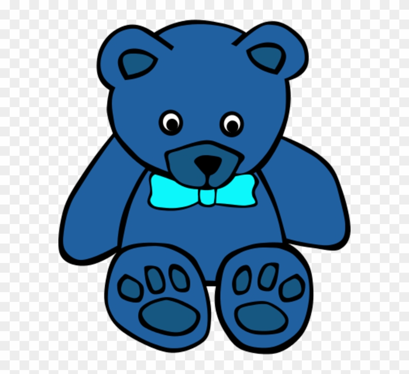 Simple Teddy Bear With Bowtie - Teddy Bear Clip Art #1053508