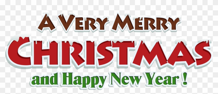 Merry Christmas Red Text Decor Png Clipart Best Web - Merry Christmas Png Transparent #1053557