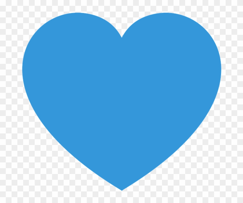 Luminous Solid Heart Shape Pattern, Heart Shaped, Hand - Blue Heart Png #1053596