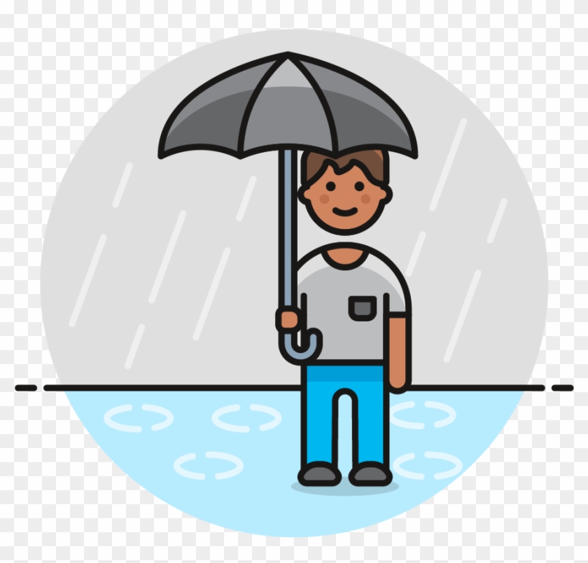 27 Rainy Umbrella Hum - Cartoon #1053616