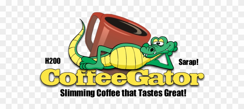 Logo - Coffeegator - Cartoon Alligator #1053729