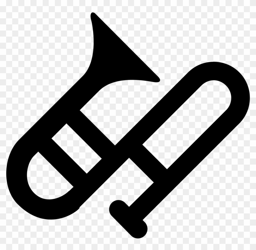 Computer Icons Trombone Music Clip Art - Trombone Icon Png #1053796