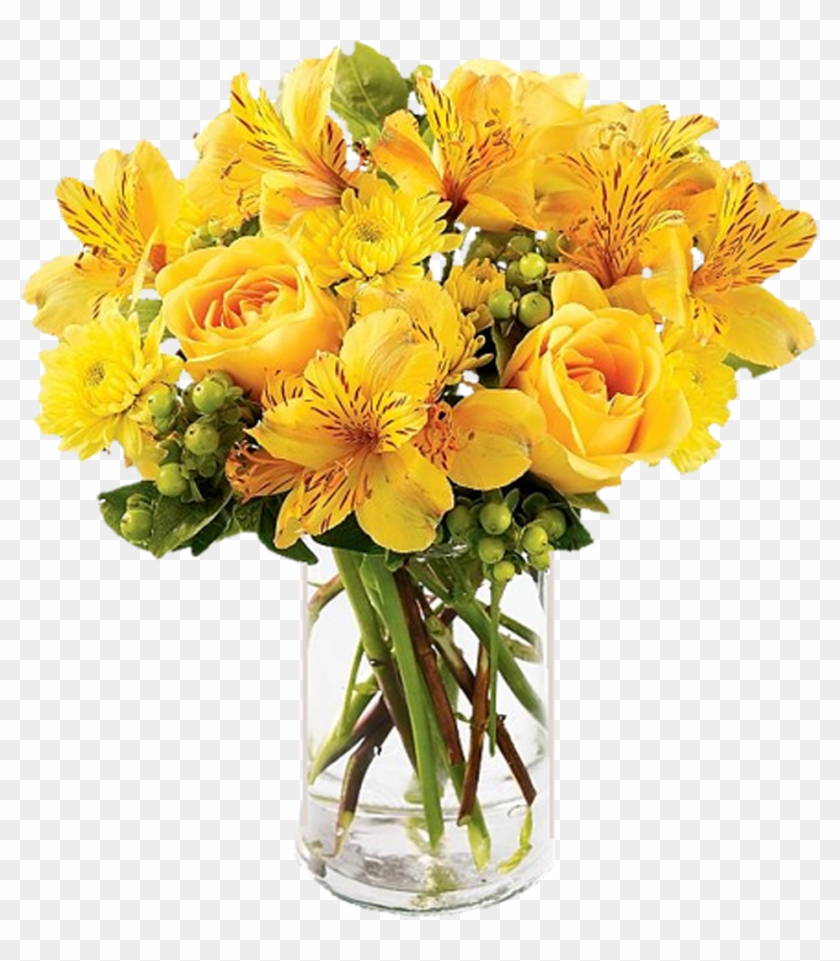 Flower Yellow Rose Chrysanthemum Buchete - Пожелание Доброго Утра Хорошего Дня #1053822