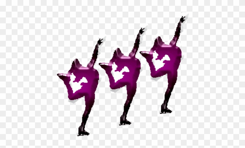 Gymnastics Sport Clip Art - Synchro Figures Skating Clip Art #1053879