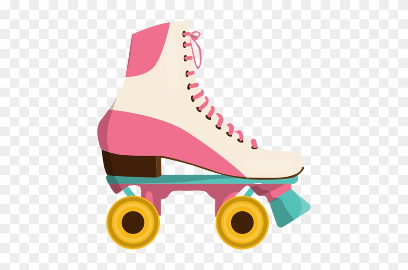 Pink Roller Skate Shoe - Roller Skates Illustration #1053881