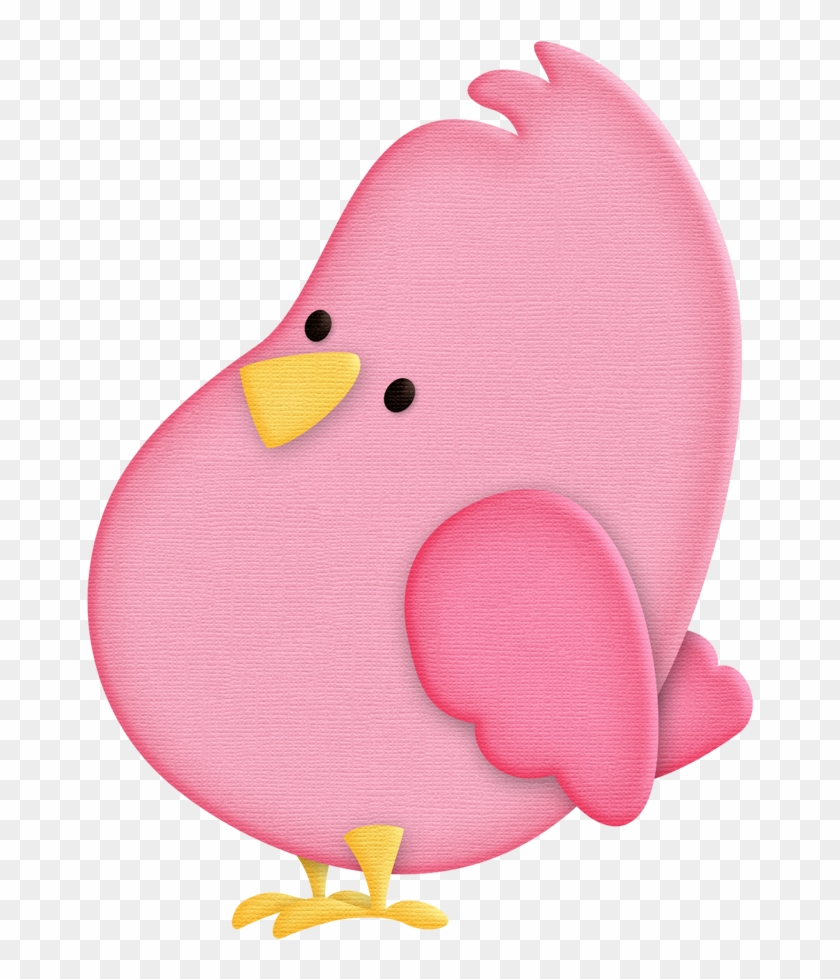 Pink Bird, Bird Watching, Patch Aplique, Clip Art, - Foundation Piecing #1053927