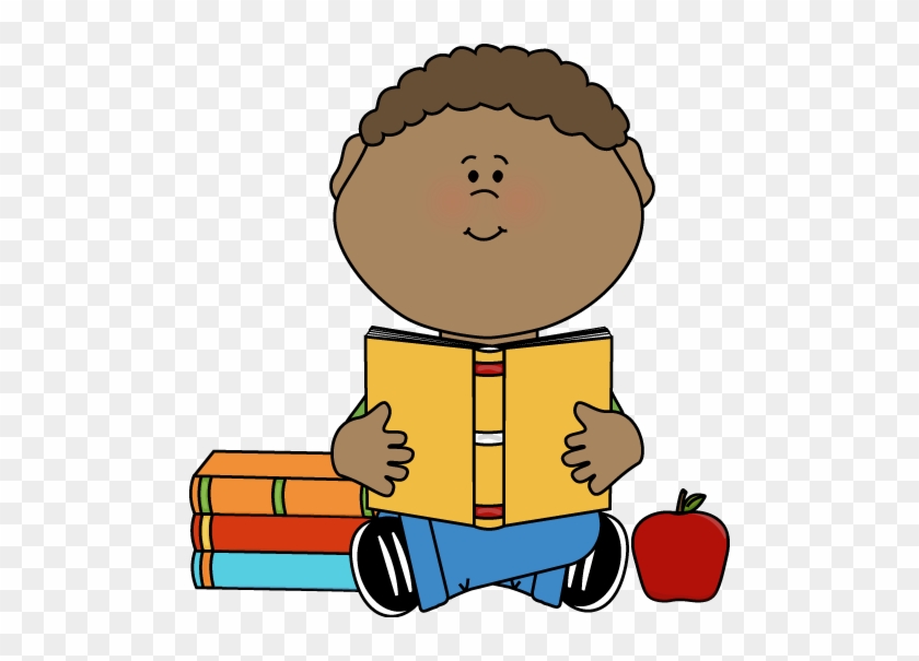 Summer - Boy Reading Clip Art #1053934