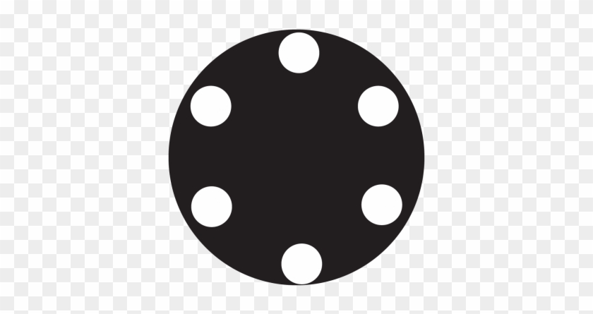 6 Circle Dots Gobo - 6 Dots On A Circle #1054009