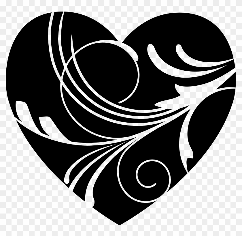Black And White Heart #1054016