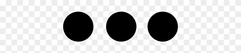 Three Dots Menu Vector - 3 Dots #1054033