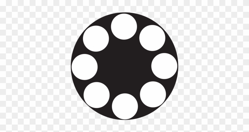 8 Dots Monochrome Glass Gobo - 8 Dots #1054035