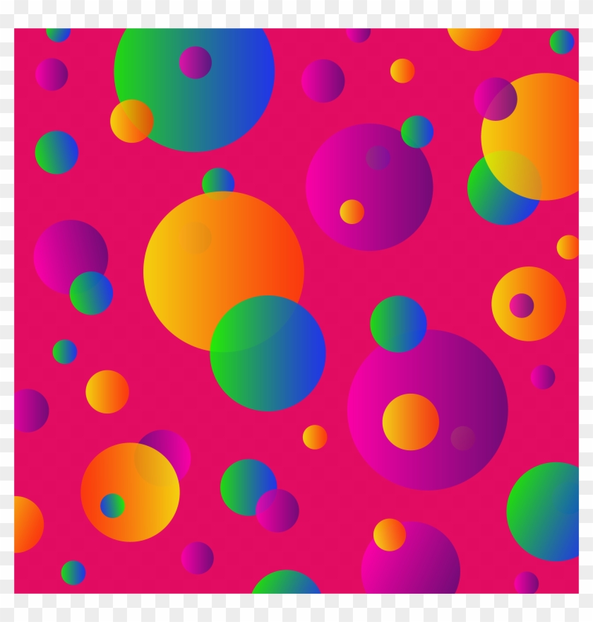 Circles, Colorful, And Dots Image - Party Pattern Clipart Png #1054037