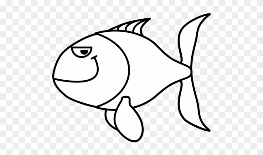 Cute Fish Clip Art Black And White Bclipart Free Clipart - Clip Art #1054047