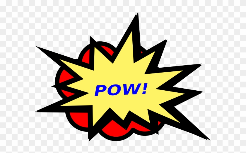 Superhero Pow Sign Clipart #1054050