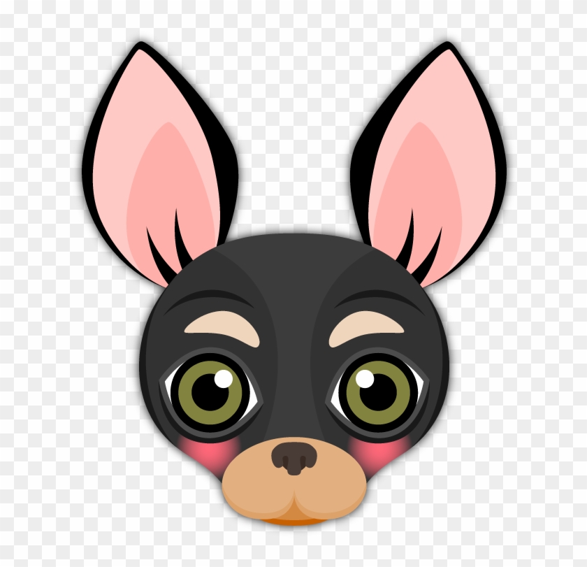 Black Tan Chihuahua Emoji Stickers For Imessage - Chihuahua #1054135