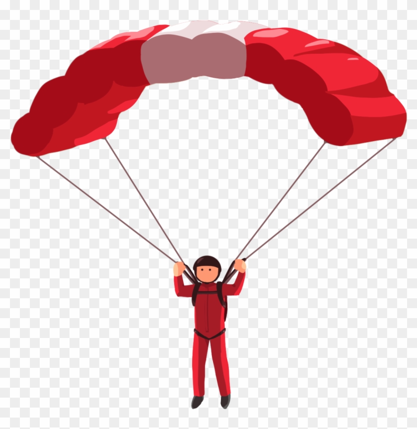 2 Opened Parachute - Parachute Png #1054181