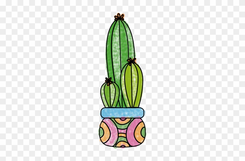 Hand Drawn Watercolor Multiple Cactus Pot Transparent - Watercolor Cactus Transparent Background #1054246