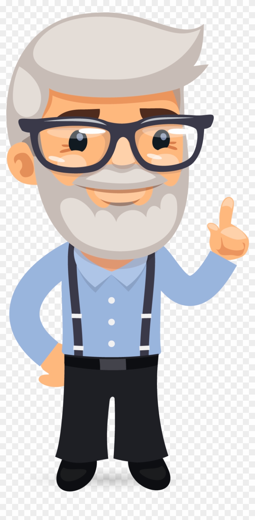 Cartoon Senior Mathematics Professor Picture - Cartoon #1054300