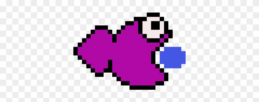 Anthony Did A Nice Fish Swallowing A Blue Bubble - Pumpkin Pie Pixel Art #1054416