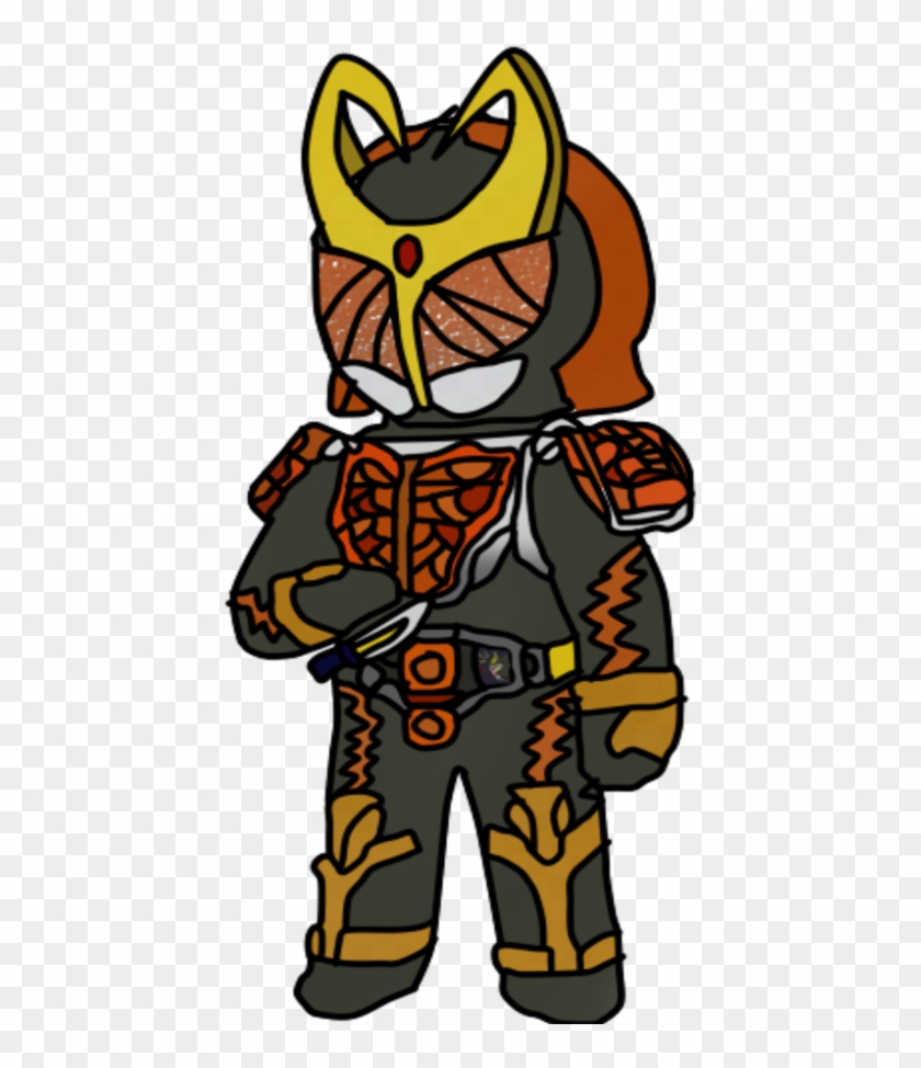 Armored Rider Kenshi Tangerine Arms By Marcospsychic - Cartoon #1054660