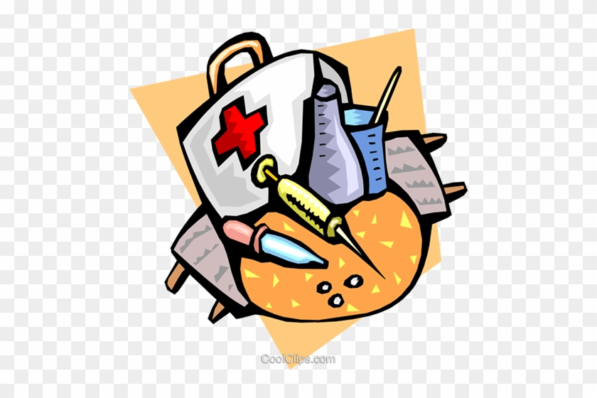 Items In A Doctor's Bag Royalty Free Vector Clip Art - Medical Mission #1054672